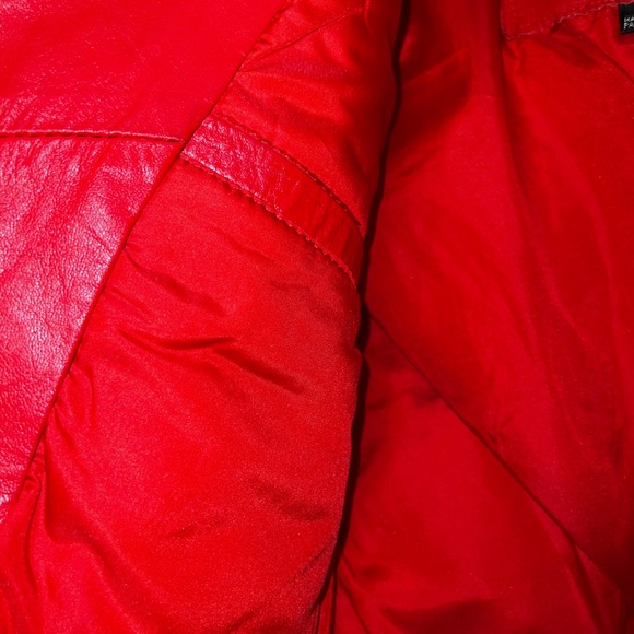 Vintage Genuine Leather red jacket - Picture 5 of 16